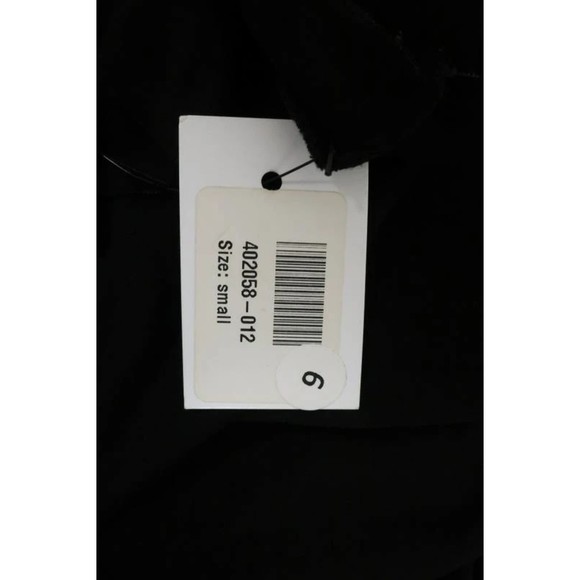 Michelle Mason Dress Black Stretch Jersey Size Small Leather Sleeve Mini NEW - Picture 7 of 8
